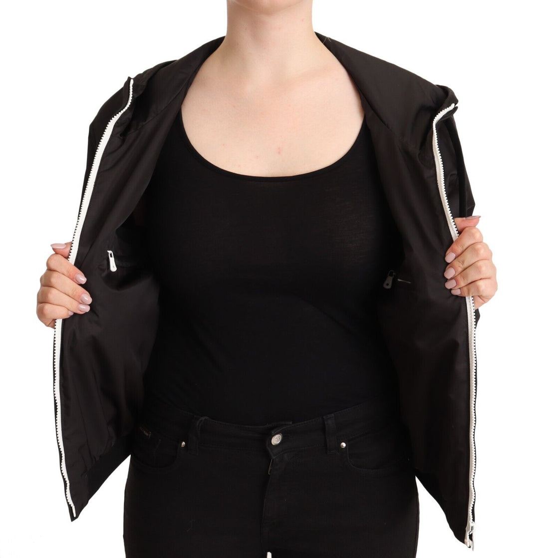 Dolce & Gabbana - Dolce & Gabbana Elegant Black Bomber Jacket with Hood - JKT2539 - 46 - Ask Me Wear