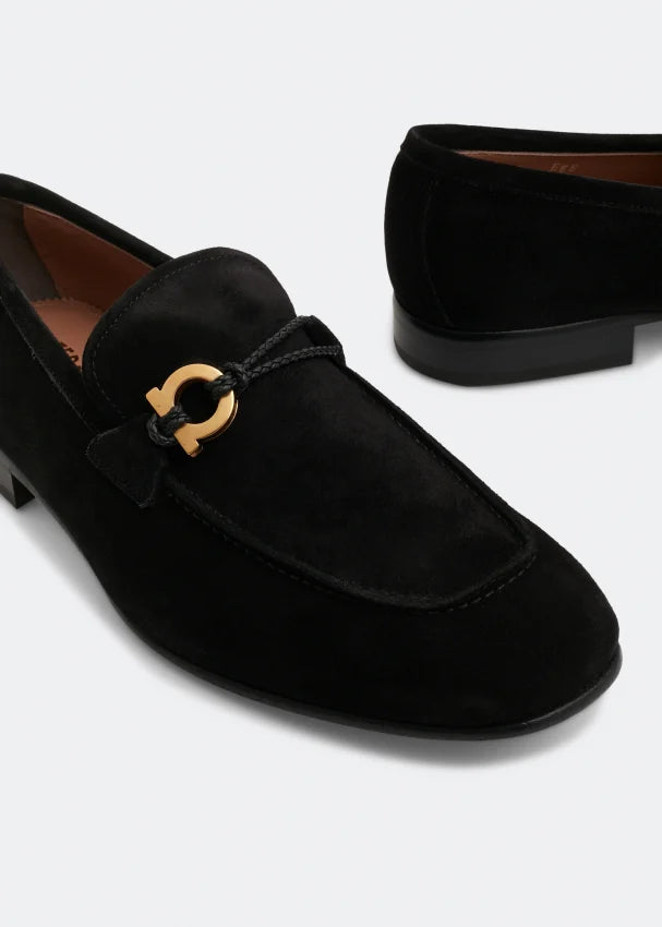 Mocasines de conducción para hombre Peter de Ferragamo en color negro