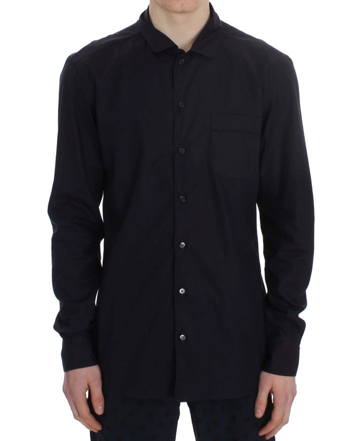 Dolce &amp; Gabbana Sample Sale Dolce &amp; Gabbana Purple Striped Cotton Pajama Lounge Shirt - | Designer outlet
