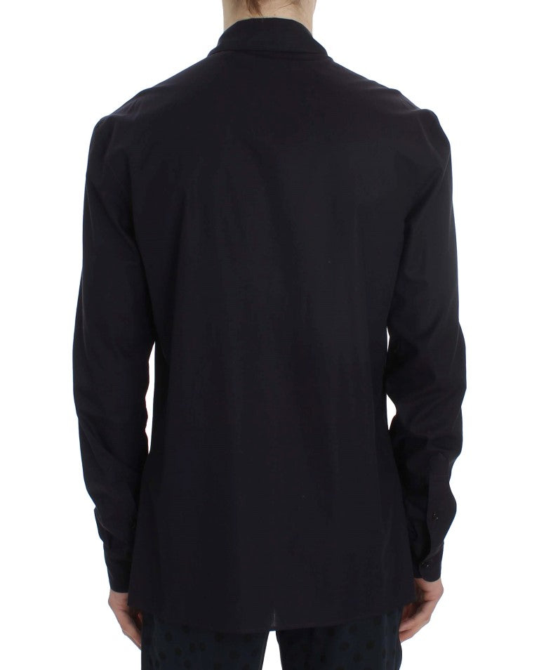 Dolce &amp; Gabbana Sample Sale Dolce &amp; Gabbana Purple Striped Cotton Pajama Lounge Shirt - | Designer outlet
