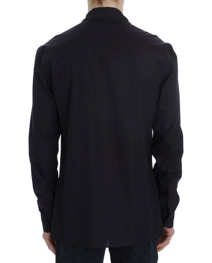Dolce &amp; Gabbana Sample Sale Dolce &amp; Gabbana Purple Striped Cotton Pajama Lounge Shirt - | Designer outlet
