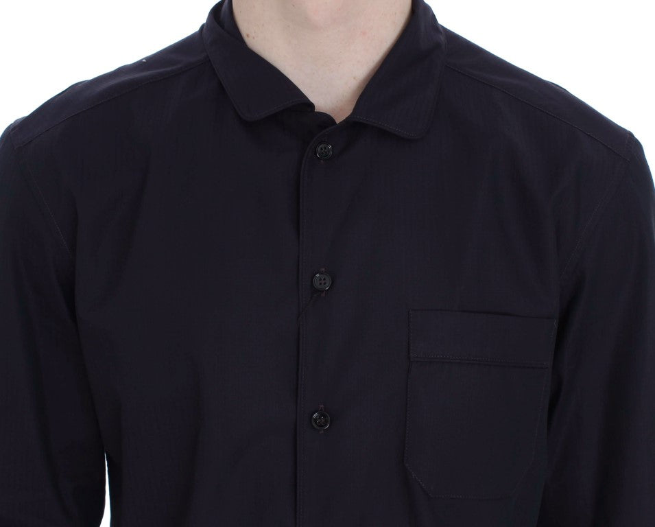 Dolce &amp; Gabbana Sample Sale Dolce &amp; Gabbana Purple Striped Cotton Pajama Lounge Shirt - | Designer outlet
