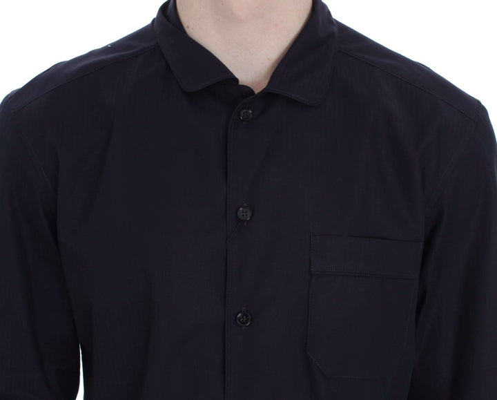 Dolce &amp; Gabbana Sample Sale Dolce &amp; Gabbana Purple Striped Cotton Pajama Lounge Shirt - | Designer outlet