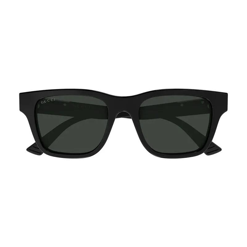 Gucci Sunglasses Square Full Rim, Black Frame And Grey Lens