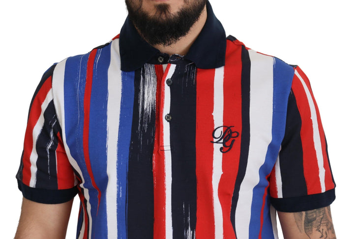 Dolce &amp; Gabbana Sample Sale Dolce &amp; Gabbana Multicolor Cotton Polo Top T-shirt - | Designer outlet