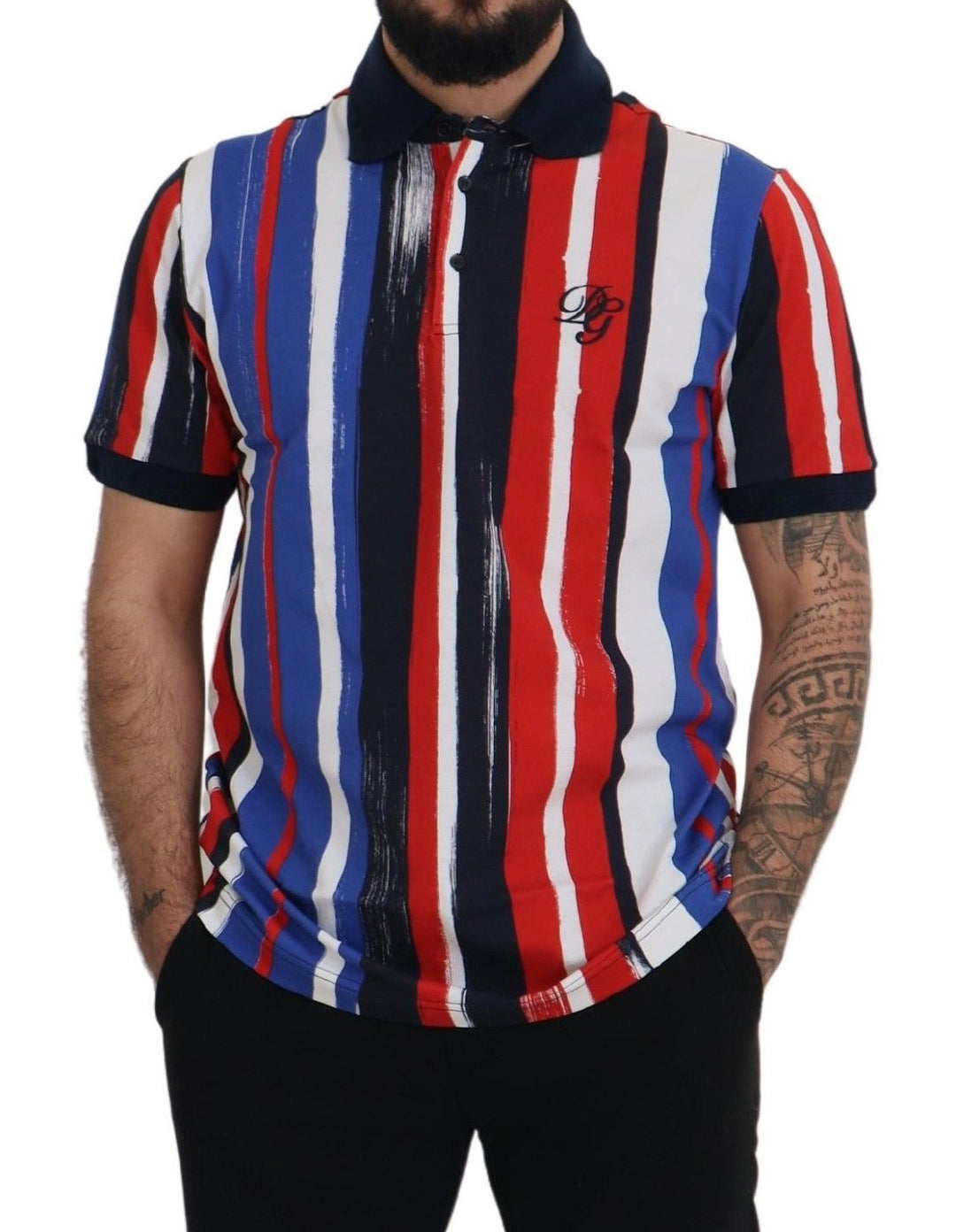 Dolce &amp; Gabbana Sample Sale Dolce &amp; Gabbana Multicolor Cotton Polo Top T-shirt - | Designer outlet