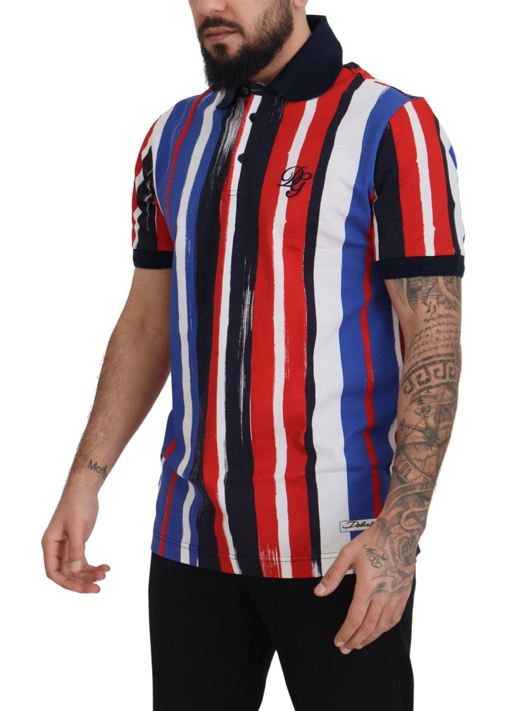 Dolce &amp; Gabbana Sample Sale Dolce &amp; Gabbana Multicolor Cotton Polo Top T-shirt - | Designer outlet