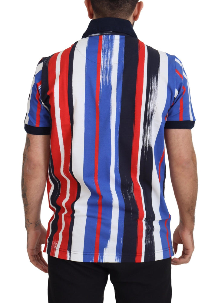 Dolce &amp; Gabbana Sample Sale Dolce &amp; Gabbana Multicolor Cotton Polo Top T-shirt - | Designer outlet