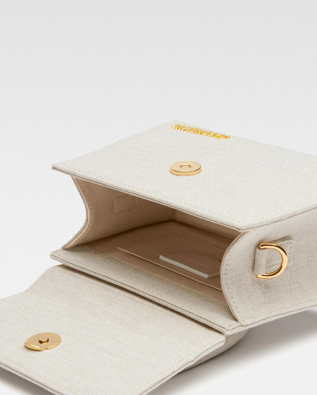 Jacquemus Le Chiquito Noeud Coiled Handbag 'Light Grey/Gold'