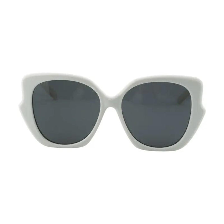 Loewe Sunglasses Cat Eye Full Rim, Ivory Frame And Smoke Lens Lw40133F25A