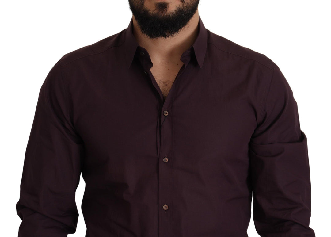 Dolce & Gabbana Regal Purple Slim Fit Dress Shirt