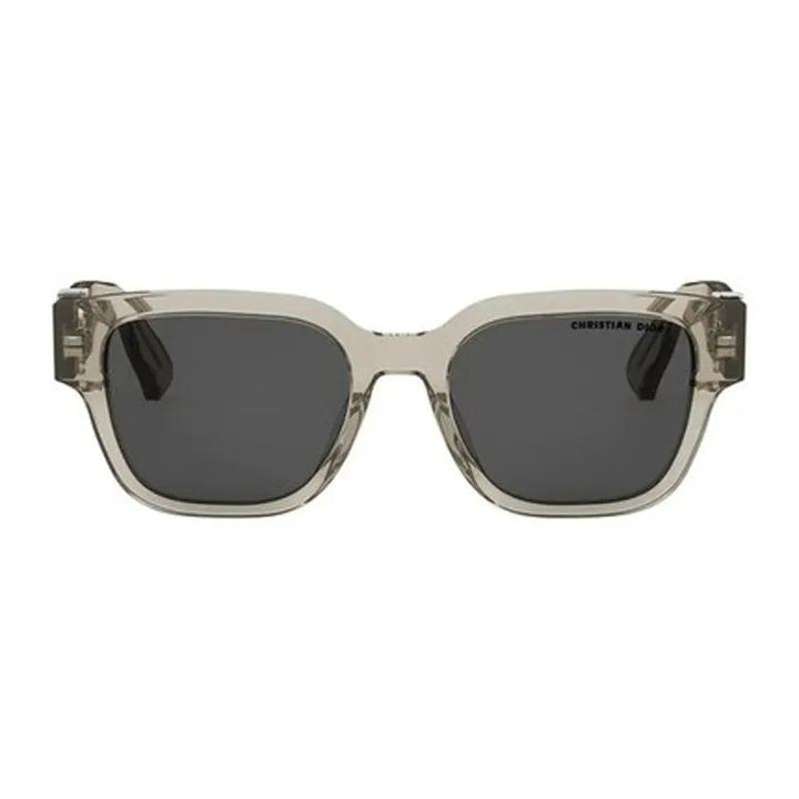 Dior Sunglasses Square Full Rim, Crystal Khaki Green Frame And Grey Lens Obliques1F78A0