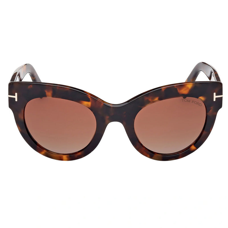 Tom Ford Cat Eye Full Rim, with a Dark Havana frame and Bordeaux Gradient lens.