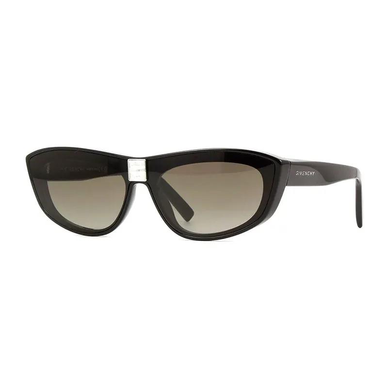 Givenchy Sunglasses Shield Full Rim, Shiny Black Frame And Brown Gradient Lens Gv40027I01B