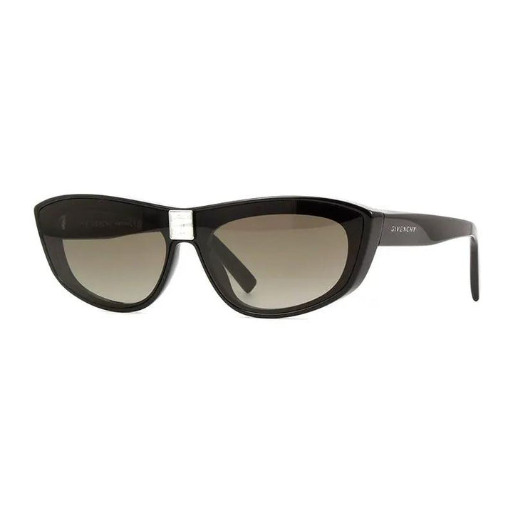Givenchy Sunglasses Shield Full Rim, Shiny Black Frame And Brown Gradient Lens Gv40027I01B