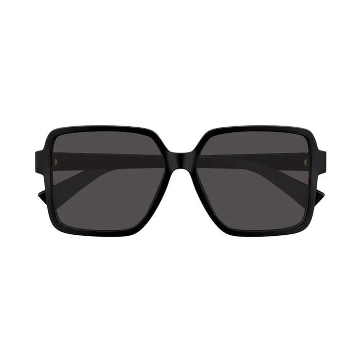 Bottega Veneta Sunglasses Square Full Rim, Black Frame And Grey Lens Bv1317Sk001