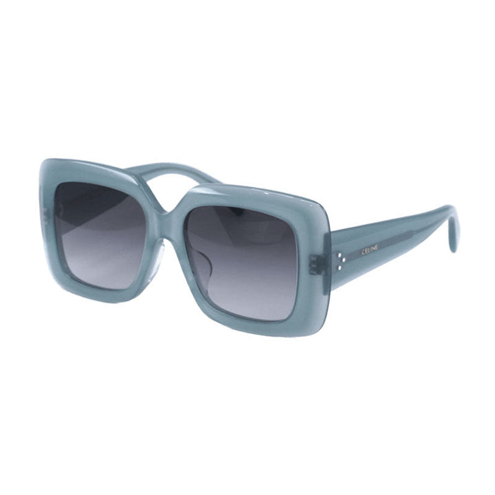 Celine Sunglasses Square Full Rim, Shiny Blue Frame and Grey Gradient Lens CL40263F93B