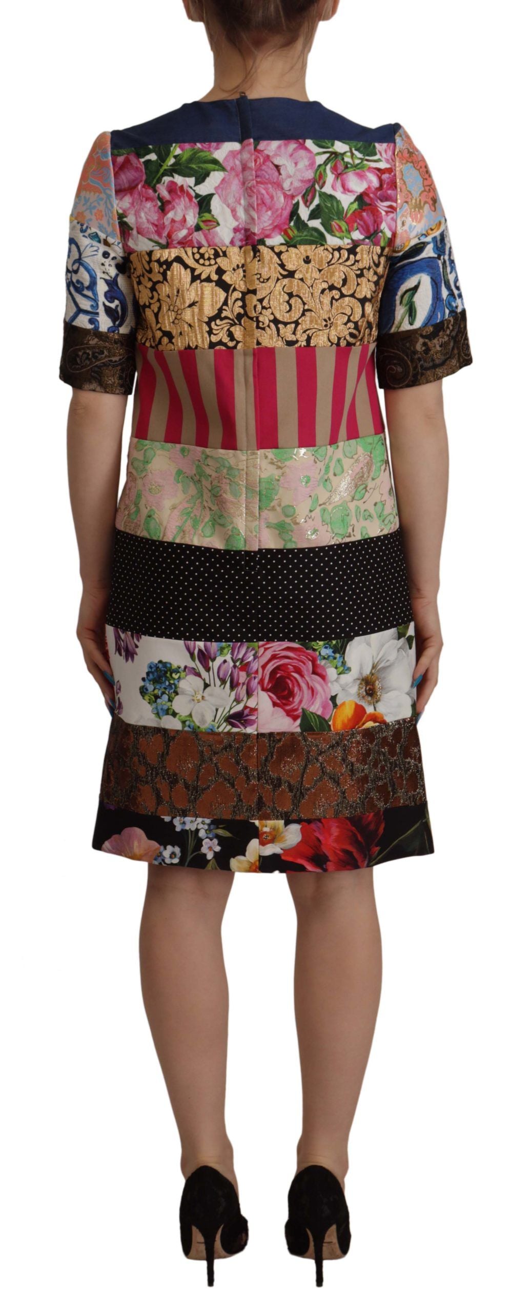 designer patchwork dress Farewell Frances Lucy Upcycled Honeycomb Patchwork Quilt Dress The Curatorial Dept