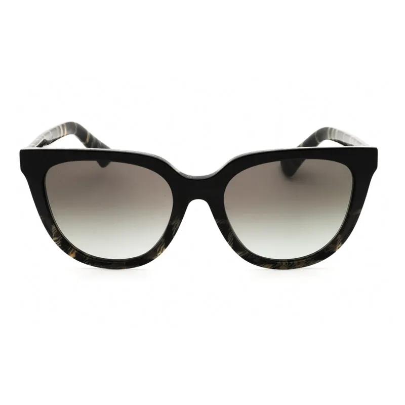 Burberry Sunglasses Square Full Rim, Grey Check Frame And Grey Gradient Lens