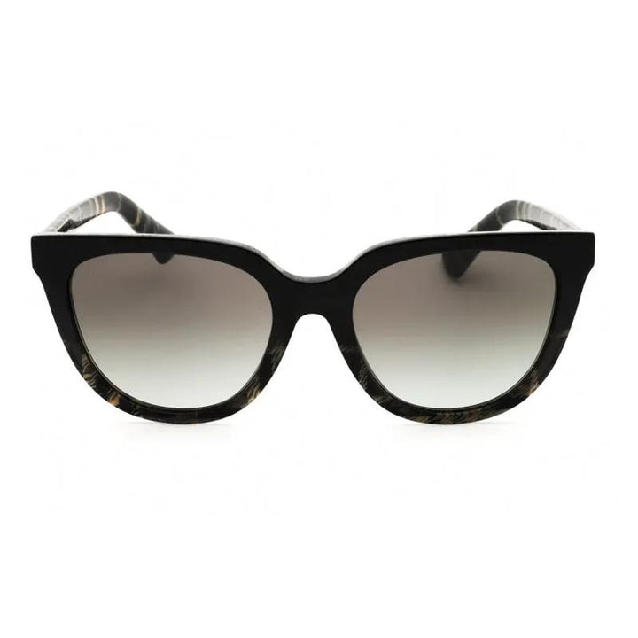 Burberry Sunglasses Square Full Rim, Grey Check Frame And Grey Gradient Lens