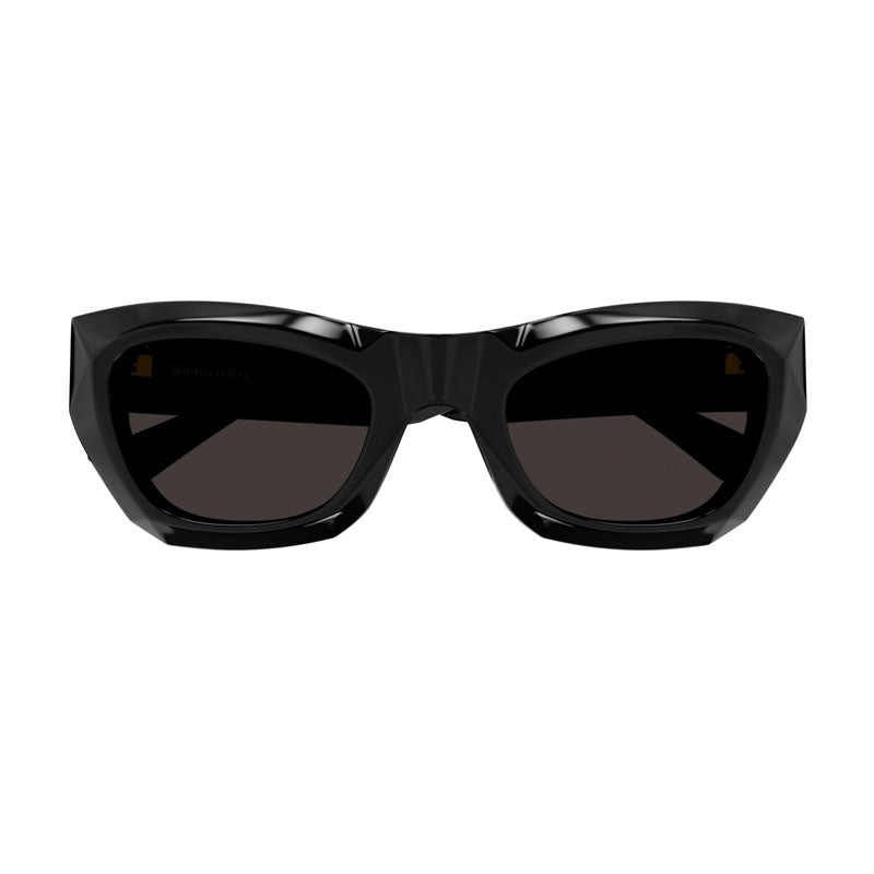 Bottega Veneta Sunglasses Cat Eye Full Rim, Black Frame and Grey Lens BV1251S001