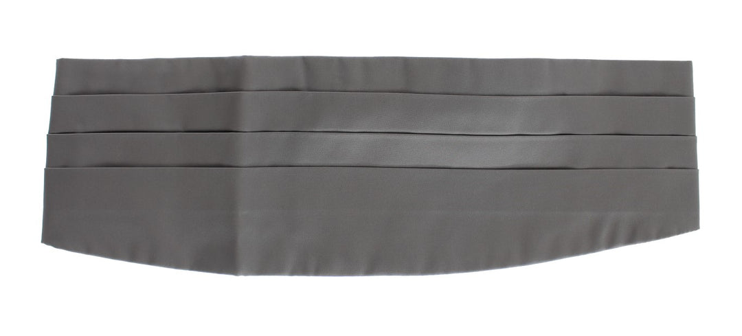 Dolce &amp; Gabbana Sample Sale Dolce &amp; Gabbana Gray Waist Belt Silk Cummerbund - | Designer outlet