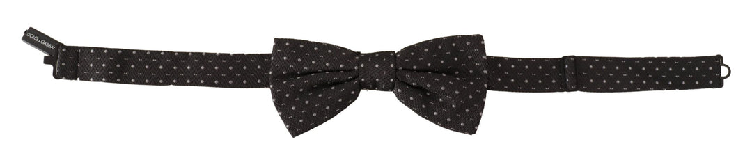 Dolce & Gabbana Elegant Polka Dot Silk Bow Tie