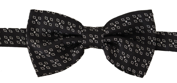 Dolce & Gabbana Elegant Polka Dot Silk Bow Tie