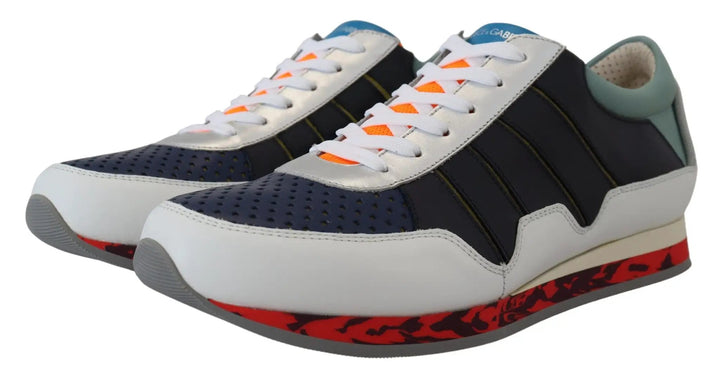 Dolce &amp; Gabbana Multicolor Leather Sport Low Top Sneakers