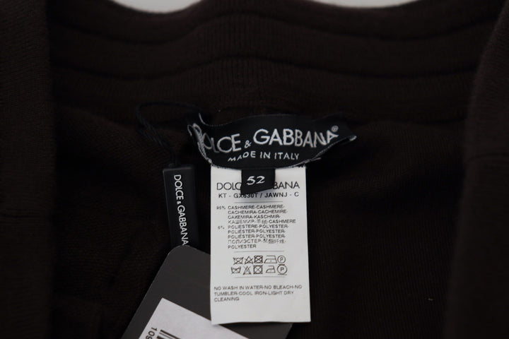Dolce &amp; Gabbana Sample Sale Dolce &amp; Gabbana Brown Cashmere Trousers Bottoms Drawstring Pants - | Designer outlet