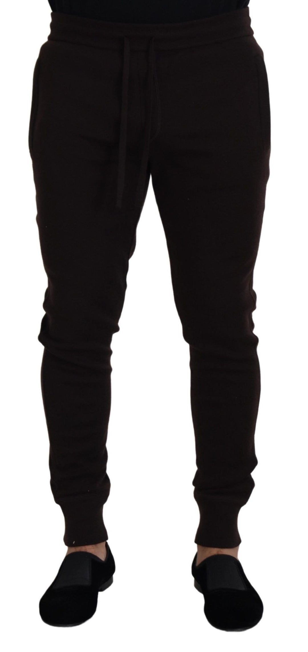 Dolce &amp; Gabbana Sample Sale Dolce &amp; Gabbana Brown Cashmere Trousers Bottoms Drawstring Pants - | Designer outlet