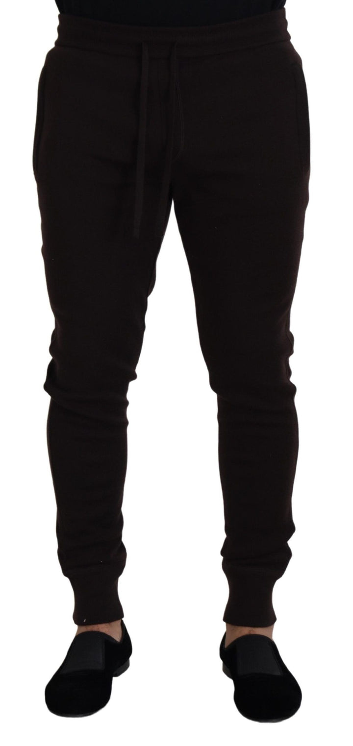 Dolce &amp; Gabbana Sample Sale Dolce &amp; Gabbana Brown Cashmere Trousers Bottoms Drawstring Pants - | Designer outlet