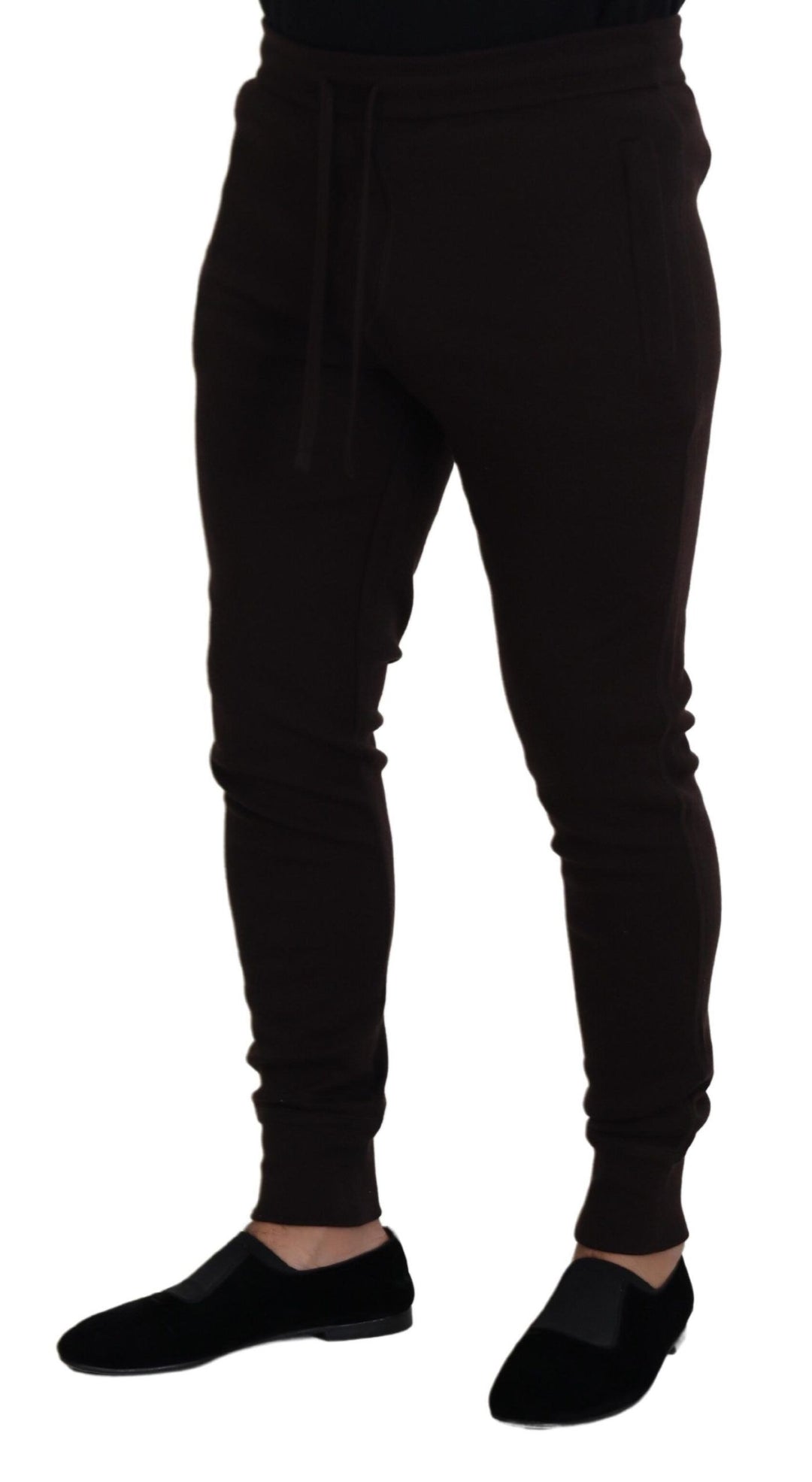 Dolce &amp; Gabbana Sample Sale Dolce &amp; Gabbana Brown Cashmere Trousers Bottoms Drawstring Pants - | Designer outlet