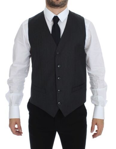 Dolce &amp; Gabbana Sample Sale Dolce &amp; Gabbana Gray Wool Formal Dress Vest Gilet Weste - | Designer outlet