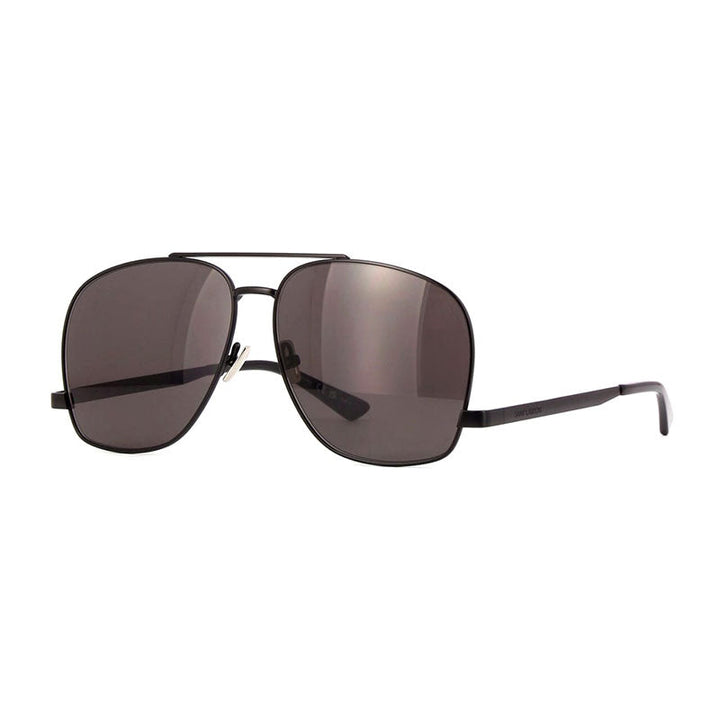 Saint Laurent Sunglasses Aviator Full Rim, Black Frame and Black Lens SL653LEON002
