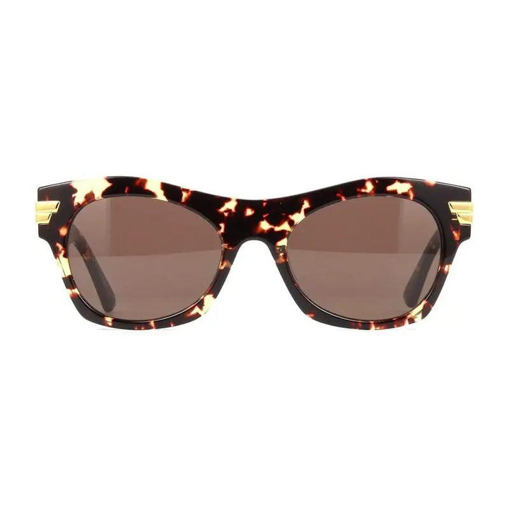 Bottega Veneta Sunglasses Square Full Rim, Havana Frame And Brown Lens Bv1103S002