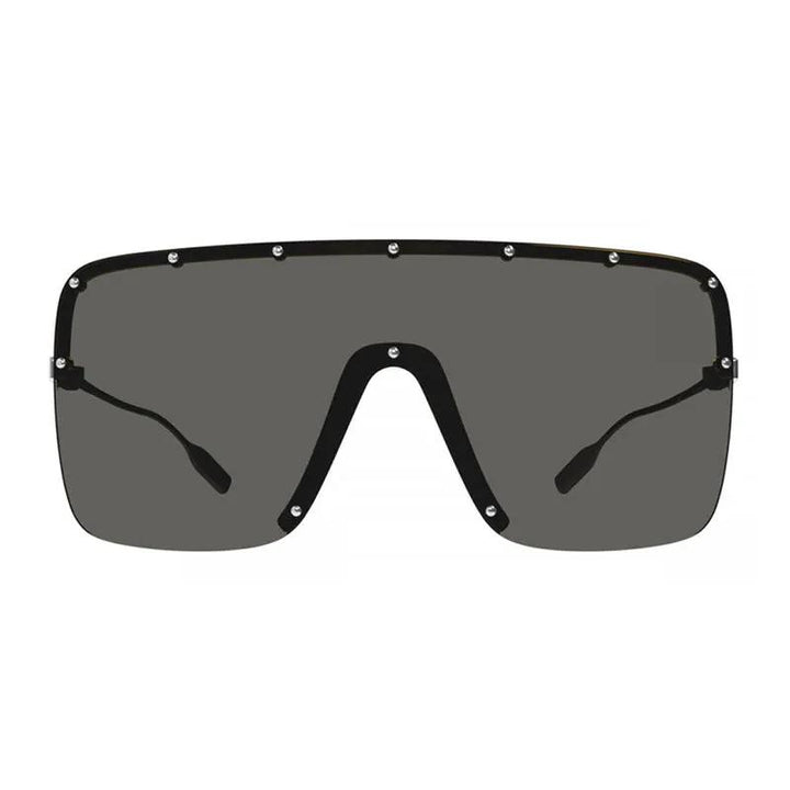 Gucci Sunglasses Shield Rimless, Gold Frame And Grey Lens Gg1245S004