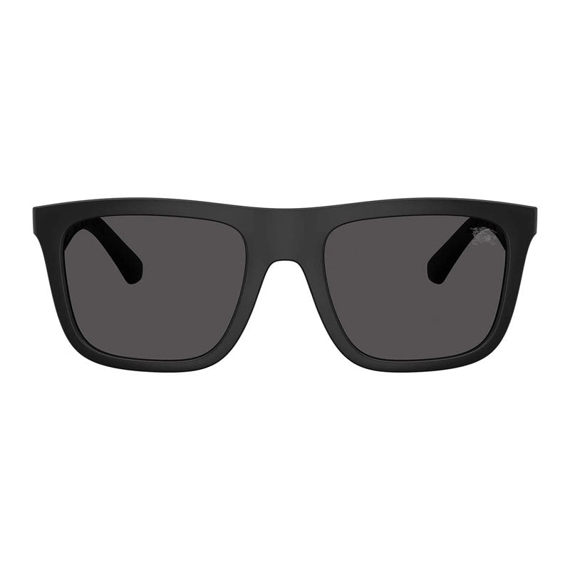Burberry Sunglasses Square Full Rim, Black Frame and Dark Grey Lens BE4458U3464/87