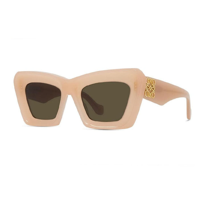 Loewe Sunglasses Butterfly Full Rim, Shiny Pink Frame and Brown Lens LW40145I72E