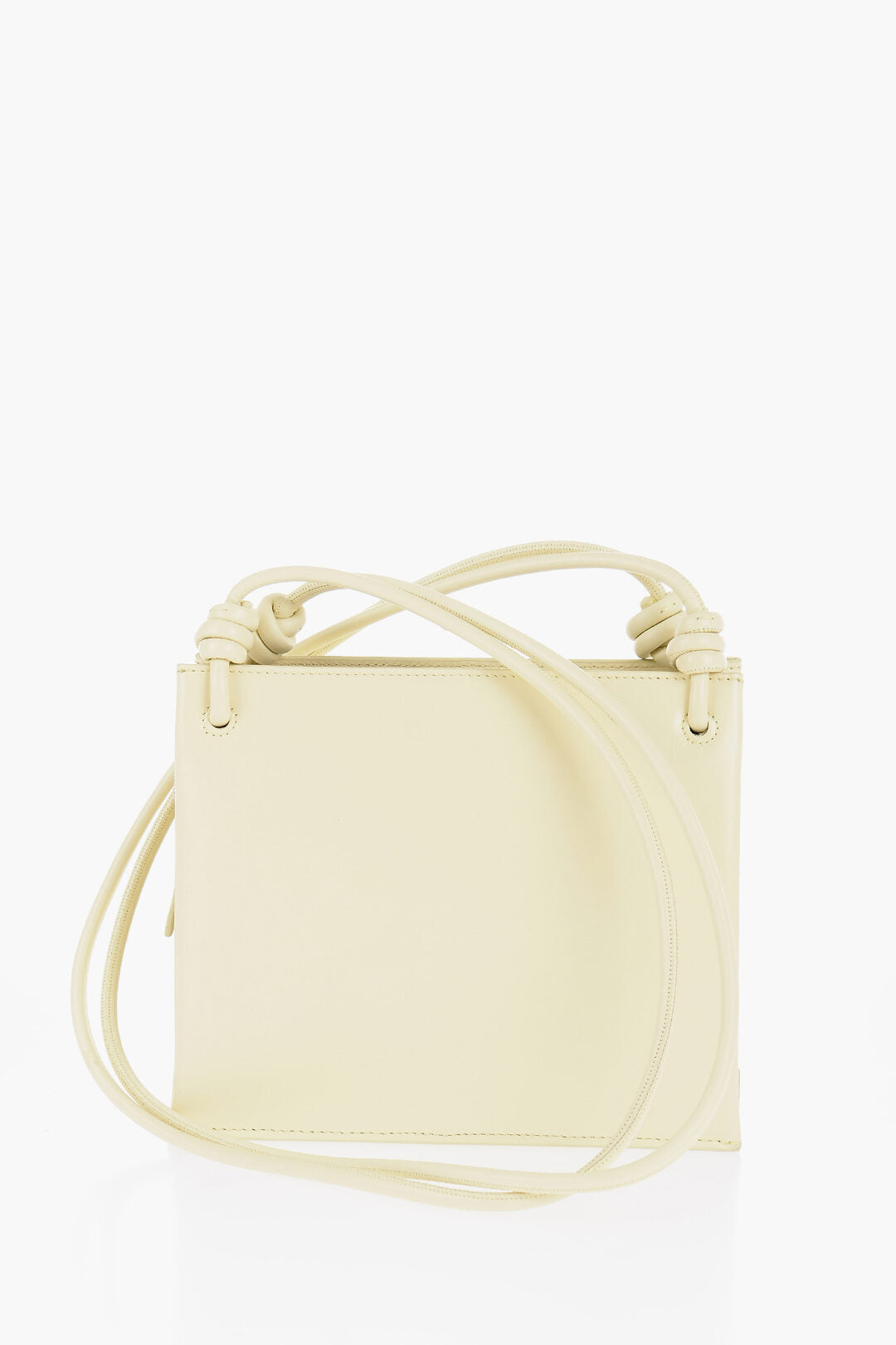 Jil Sander 3-Compartment Leather Crossbody Bag with Ajustable Shoulder