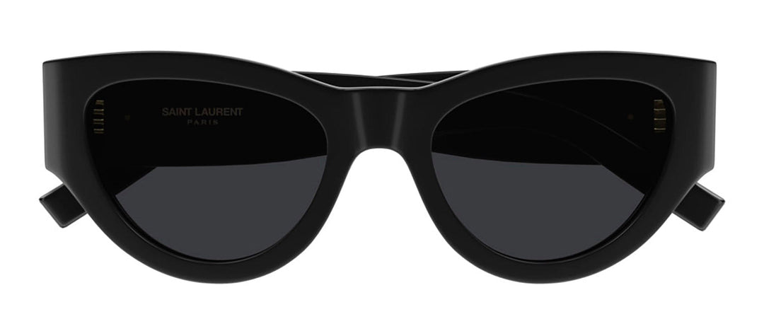 Saint Laurent SL M94 001 Cat-Eye Acetate Black Sunglasses with Grey Lens