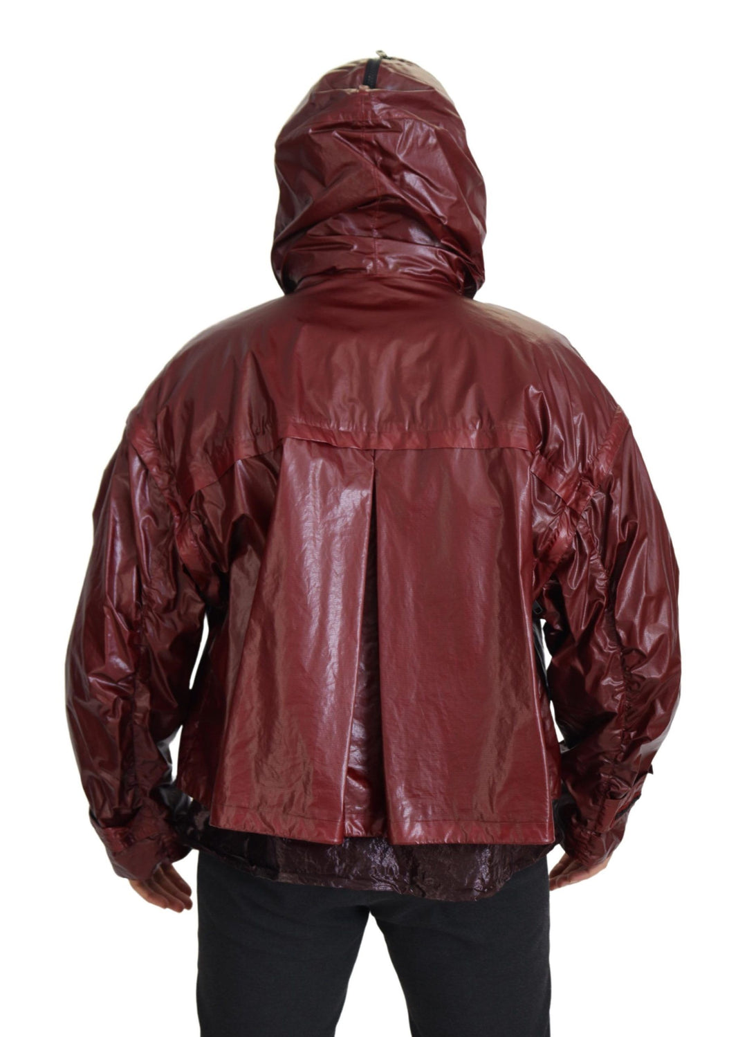 Dolce & Gabbana - Dolce & Gabbana Elegant Bordeaux Full Zip Hooded Jacket - JKT3354 - 50 - Ask Me Wear