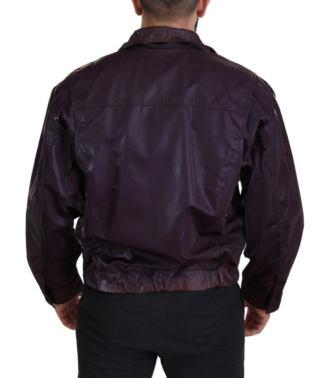 Dolce & Gabbana - Dolce & Gabbana Elegant Purple Biker Jacket - JKT3355 - XS - Ask Me Wear