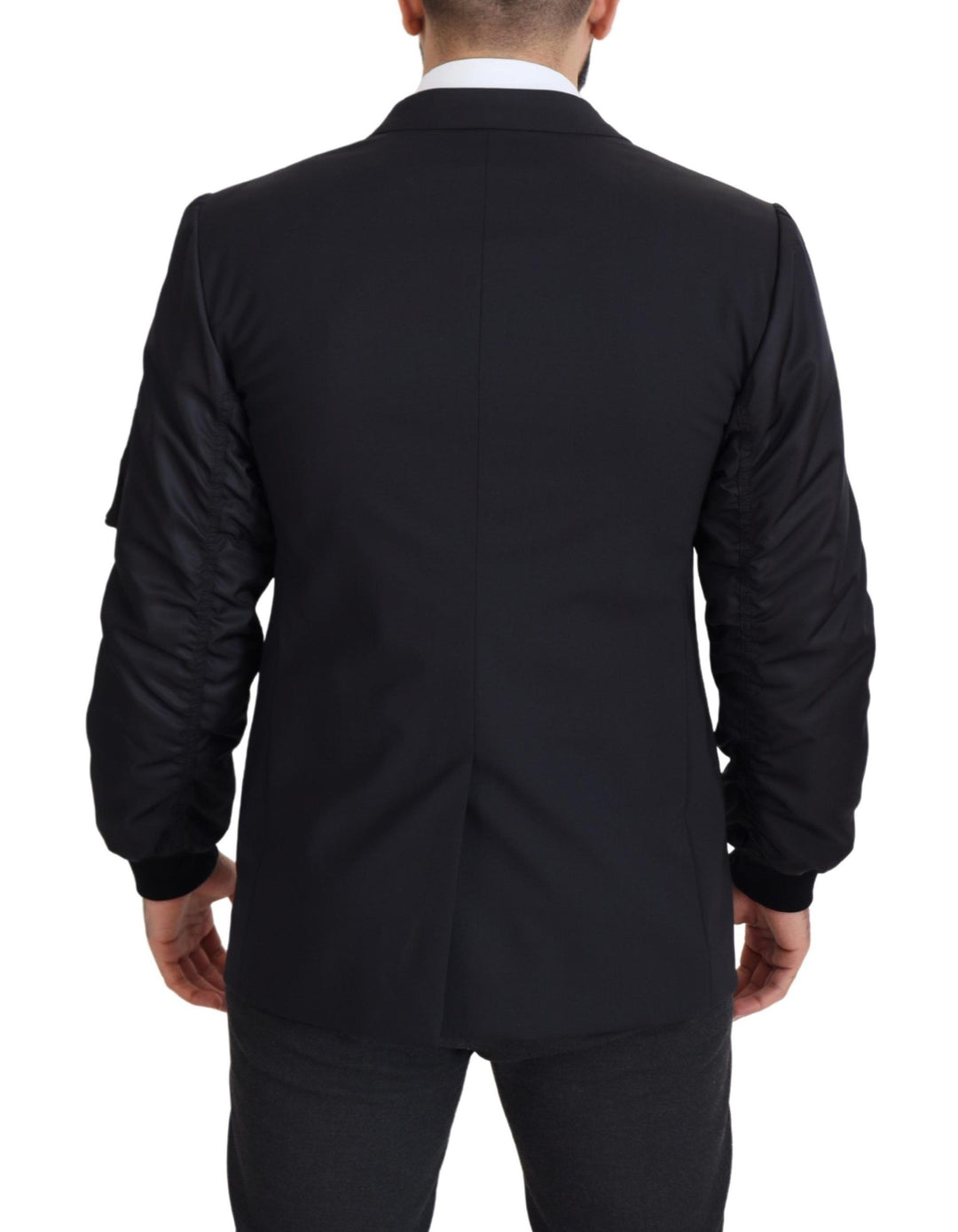 Dolce & Gabbana - Dolce & Gabbana Elegant Black Virgin Wool Jacket - JKT3360 - 50 - Ask Me Wear