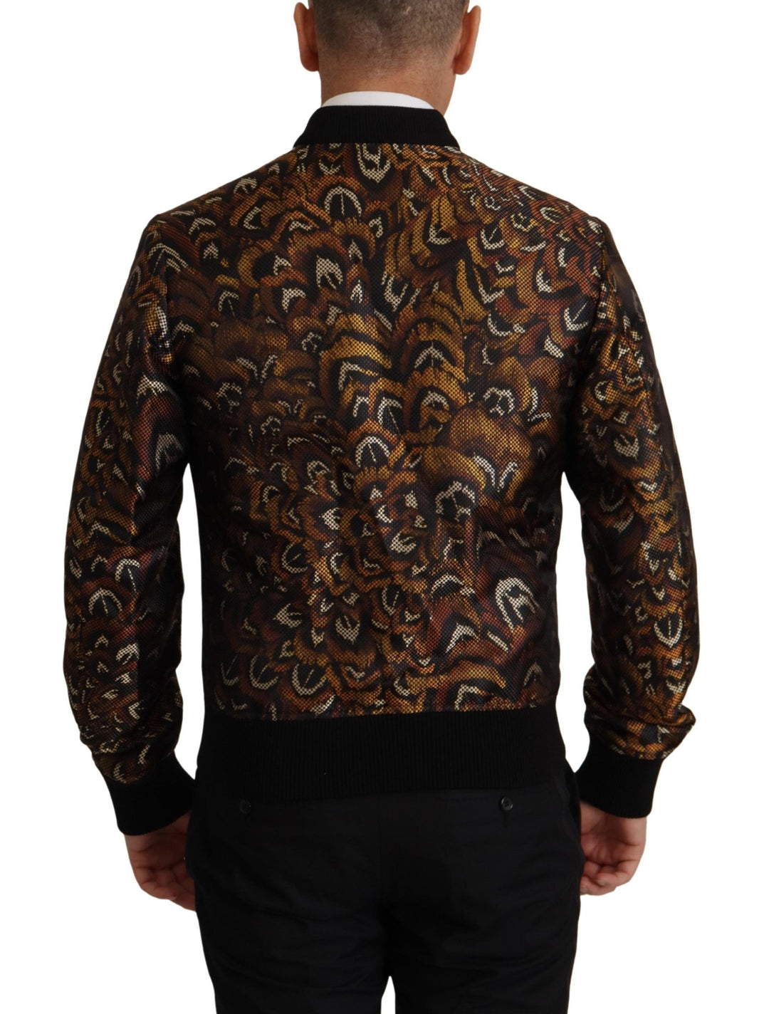 Dolce & Gabbana - Dolce & Gabbana Elegant Brown Blouson Jacket - JKT3362 - 44 - Ask Me Wear