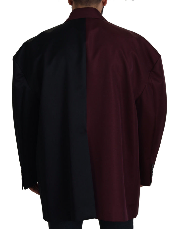 Dolce & Gabbana - Dolce & Gabbana Elegant Bordeaux Double - Breasted Jacket - JKT3371 - 50 - Ask Me Wear