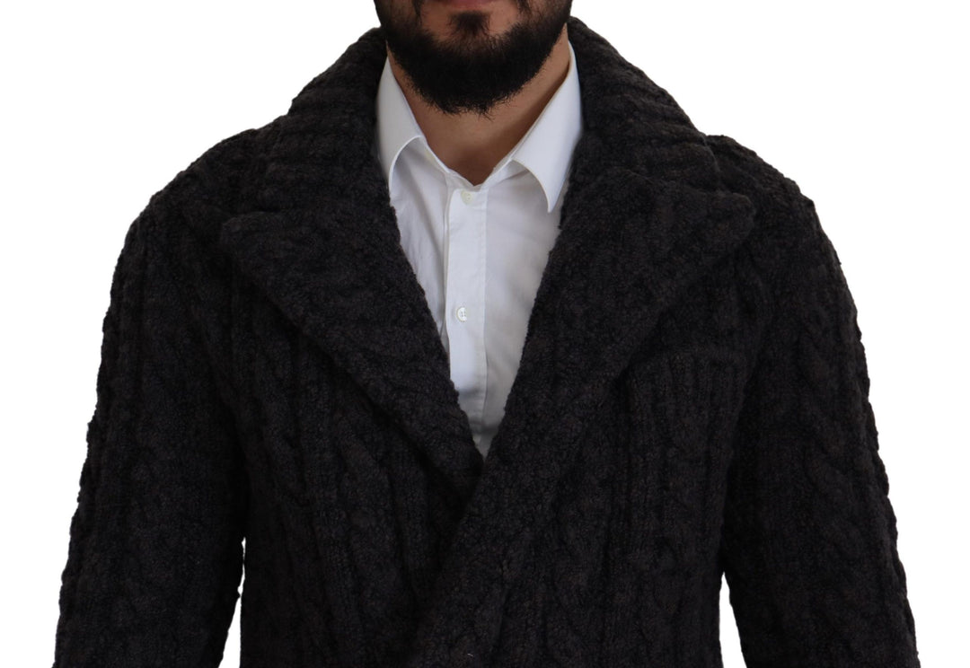 Dolce & Gabbana - Dolce & Gabbana Elegant Double - Breasted Wool - Cashmere Coat - JKT3413 - 46 - Ask Me Wear