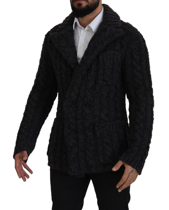 Dolce & Gabbana - Dolce & Gabbana Elegant Double - Breasted Wool - Cashmere Coat - JKT3413 - 46 - Ask Me Wear