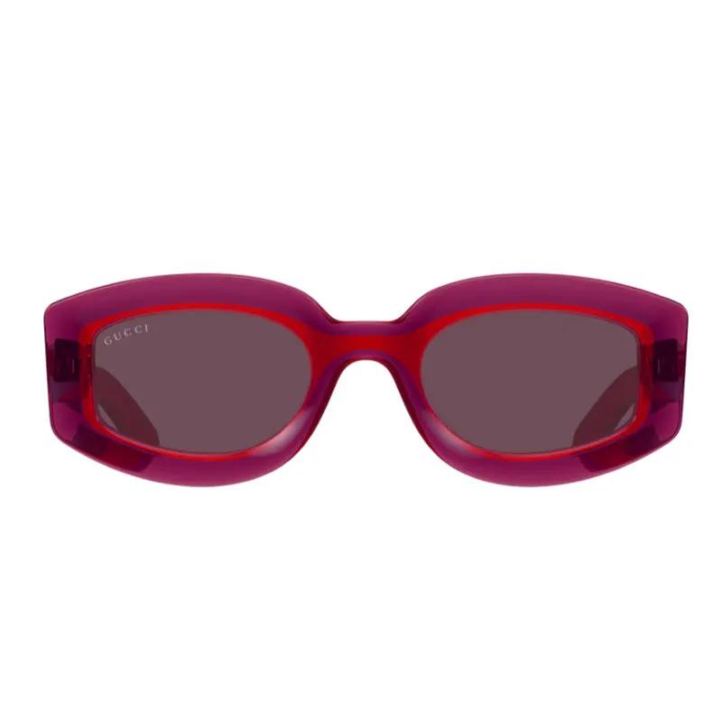Gucci Sample Sale | Gucci Sunglasses Geometric Full Rim, Transparent Red Frame And Violet Lens Gg1719S004 - Geometric Sunglasses | Designer outlet