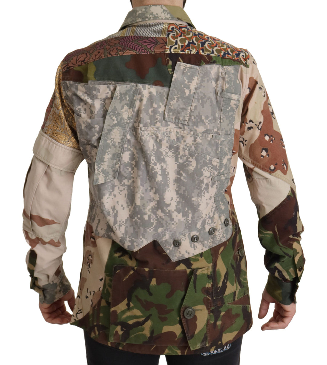 Dolce & Gabbana - Dolce & Gabbana Patchwork Camouflage Casual Shirt - JKT3423 - 42 - Ask Me Wear